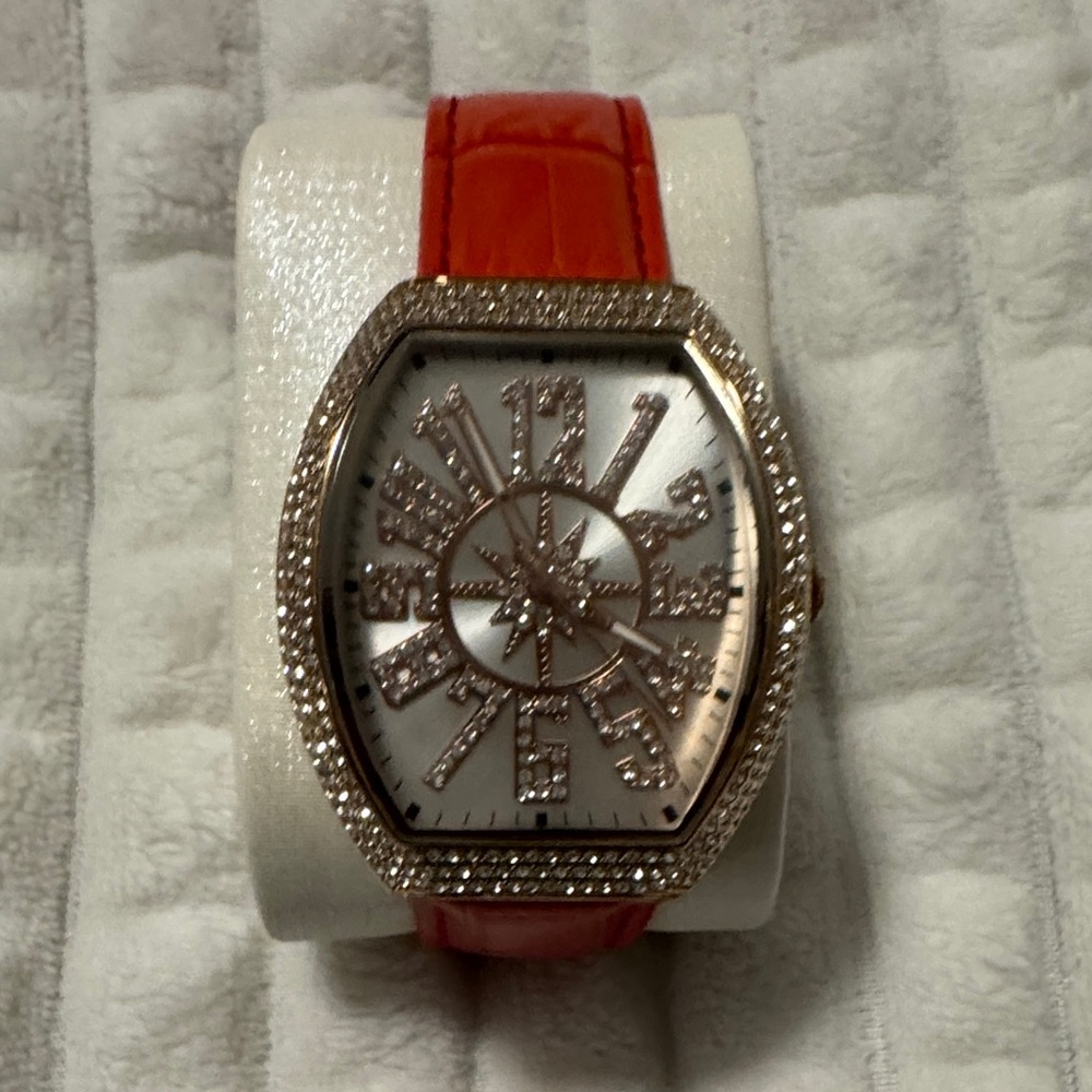 Elegant Orange Women's Watch